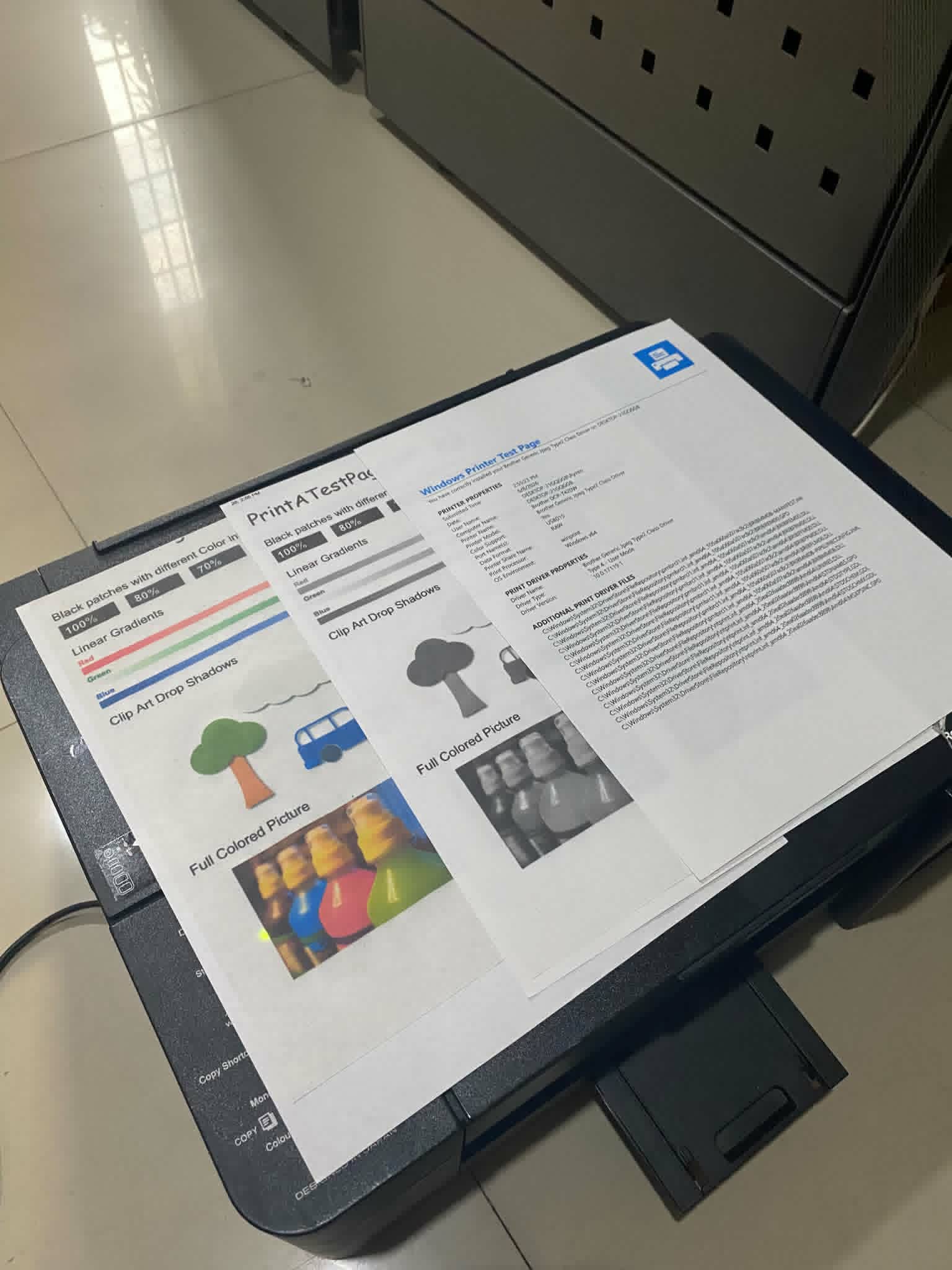 Technician working on printer 6
